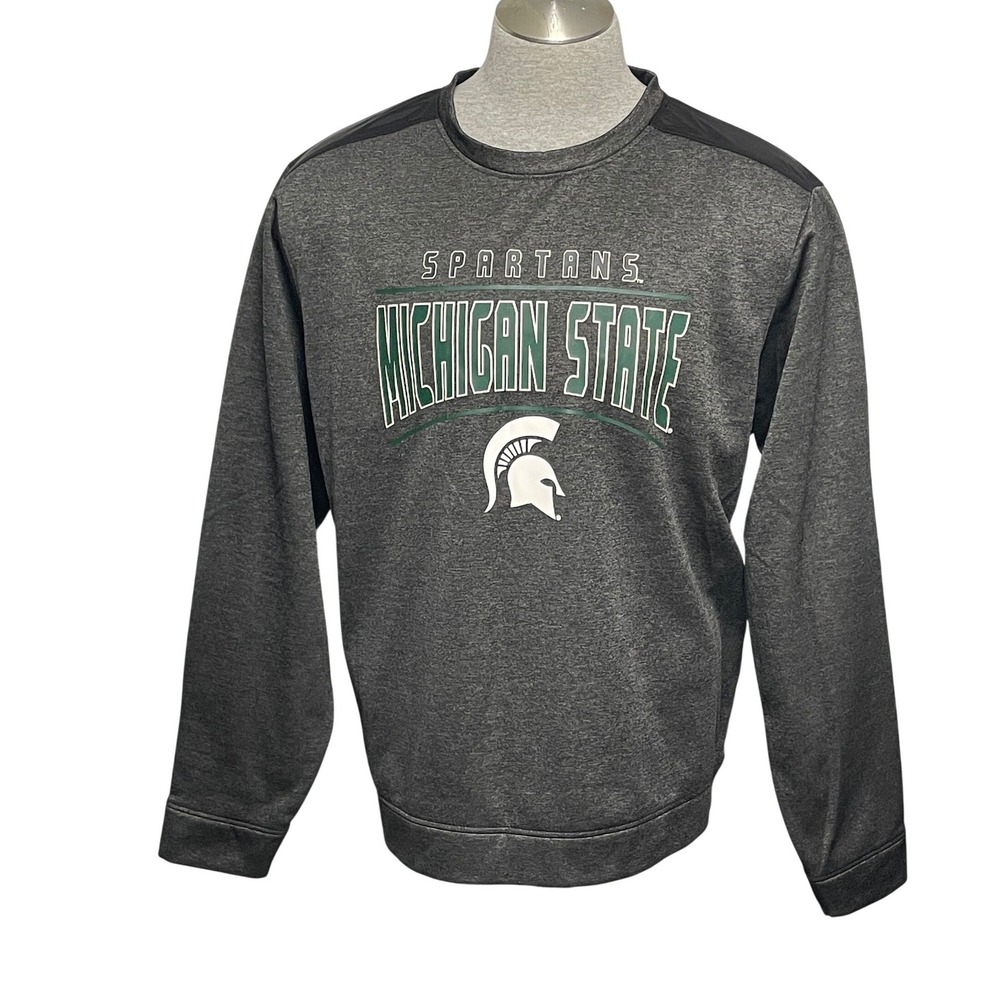 Michigan State Spartans Gray Graphic Crewneck Sweatshirt Men's XXL